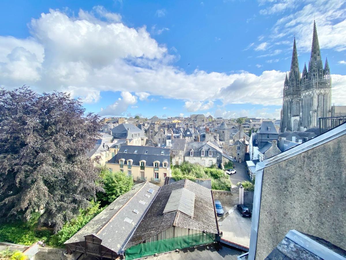 Le Nid Des Quais - Vue Panoramique Au Coeur De La Ville - Wifi - Entree Autonome Quimper Exterior foto